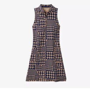 Peter Millar Carner Sport Women's Sleeveless Golf Dress Medium ⛳️ Houndstooth